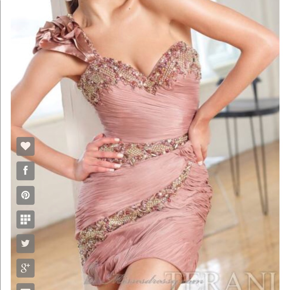 Terani couture short cocktail dress